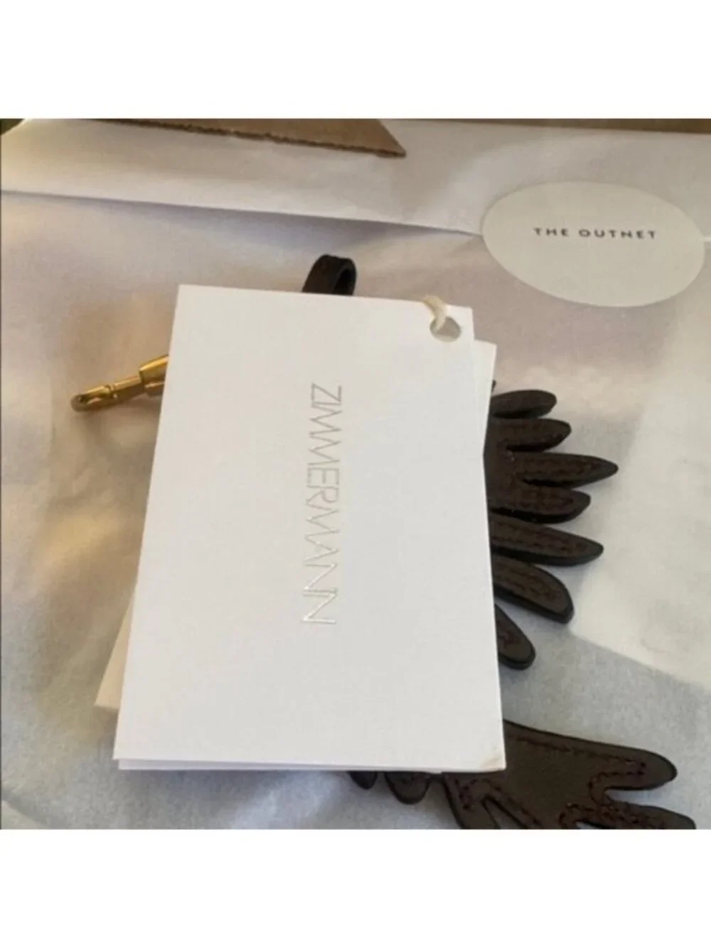 Zimmermann Leather parrot keychain
